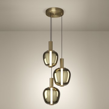 Eglo - LED-dimmbarer Kronleuchter LED/5W/230V + 2xLED/6,5W + 3xLED/1,6W 2200-6500K goldfarben