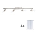 Eglo - LED Einbauleuchte MY CHOICE 4xE14/4W/230V mattchrom/weiß