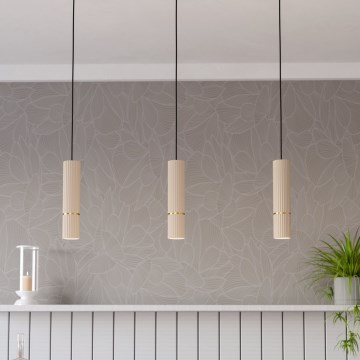 Eglo - LED-Hängeleuchte 3xGU10/5W/230V 3000K beige