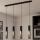 Eglo - LED-Hängeleuchte 4xGU10/4,5W/230V 3000K schwarz/braun