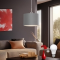Eglo - LED-Hängeleuchte TUNJA 1xE27/60W/230V grau