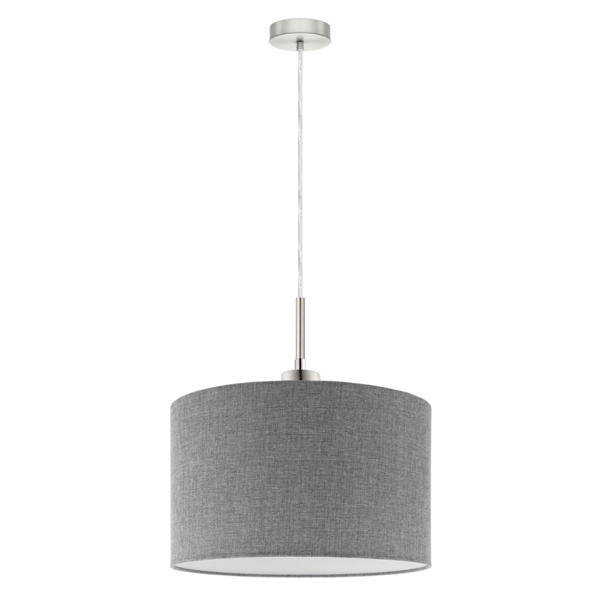 Eglo - LED-Hängeleuchte TUNJA 1xE27/60W/230V grau