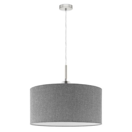 Eglo - LED-Hängeleuchte TUNJA 1xE27/60W/230V grau