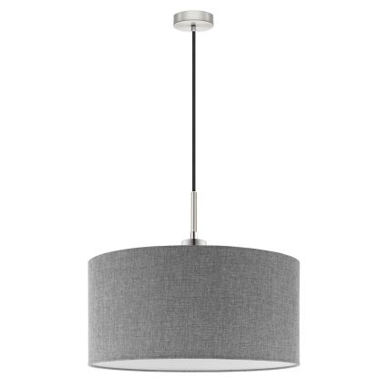 Eglo - LED-Hängeleuchte TUNJA 1xE27/60W/230V grau