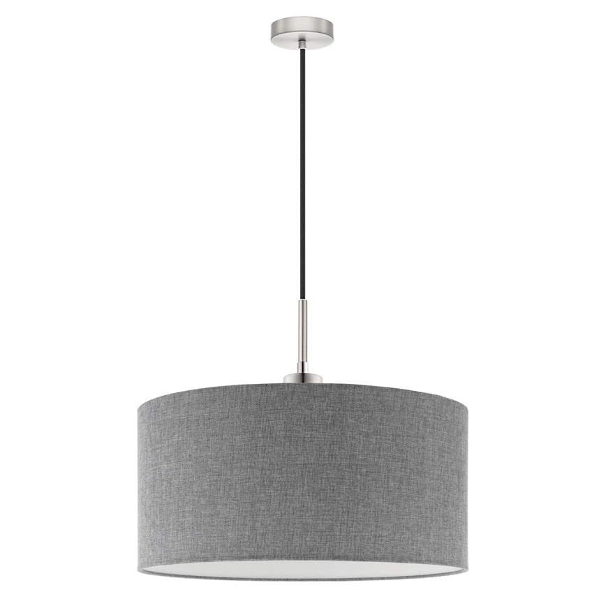 Eglo - LED-Hängeleuchte TUNJA 1xE27/60W/230V grau
