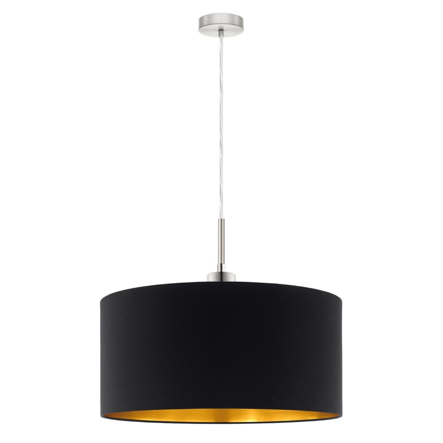 Eglo - LED-Hängeleuchte TUNJA 1xE27/60W/230V schwarz
