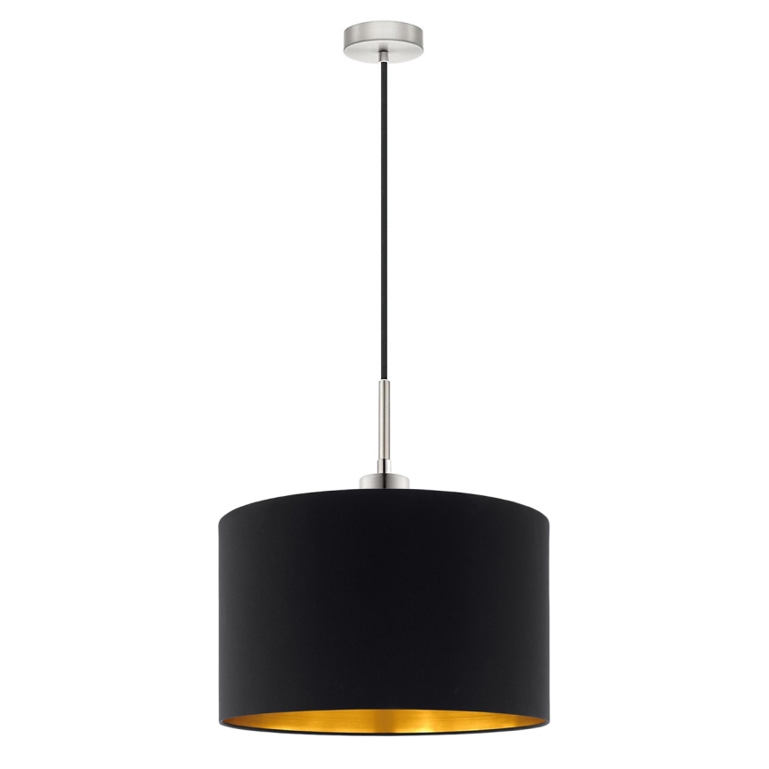 Eglo - LED-Hängeleuchte TUNJA 1xE27/60W/230V schwarz