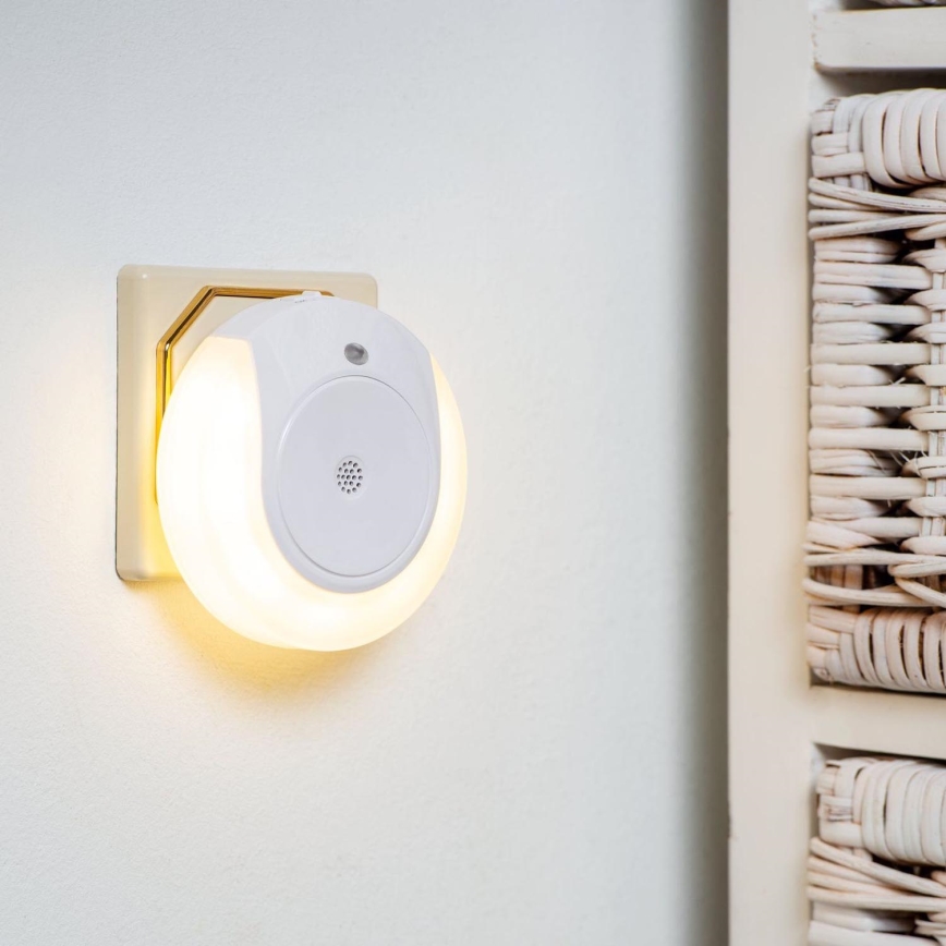 Eglo - LED-Nachtlicht mit Dämmerungssensor 2xLED/0,4W/230V 3000K