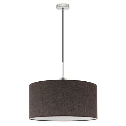 Eglo - LED-Pendelleuchte an Kabel TUNJA 1xE27/60W/230V braun