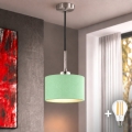 Eglo - LED-Pendelleuchte an Kabel TUNJA 1xE27/60W/230V Ø 20 cm grün/schwarz