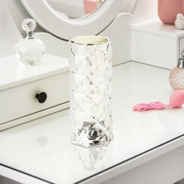 Eglo - LED RGB dimmbare touchgesteuerte wiederaufladbare Tischlampe LED/800 mAh transparent