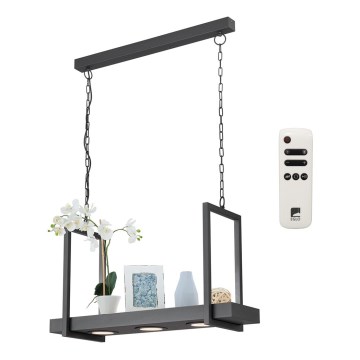 Eglo - LED RGB Dimmbarer Kronleuchter an Kette 3xLED/6W/230V + Fernbedienung