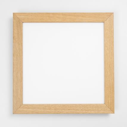 Eglo - LED RGB dimmbares aufgesetztes Panel SALOBRENA-C WOOD LED/24W/230V 2700-6500K 49,5x49,5 cm Braun + Fernbedienung