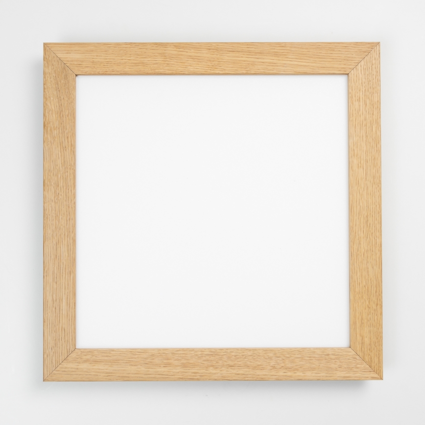 Eglo - LED RGB dimmbares aufgesetztes Panel SALOBRENA-C WOOD LED/24W/230V 2700-6500K 49,5x49,5 cm Braun + Fernbedienung