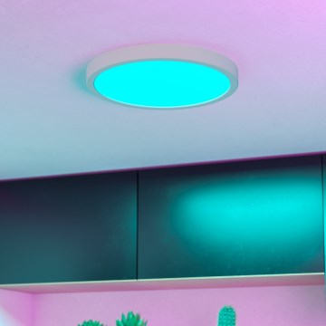 Eglo - LED RGBW, dimmbare Badezimmer-Deckenleuchte LED/14,3W/230V 2700-6500K Ø 27,8 cm IP44 weiß