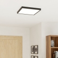 Eglo - LED RGBW dimmbare Badezimmer-Deckenleuchte LED/17,8W/230V 2700-6500K Ø 39,9 cm IP44 schwarz