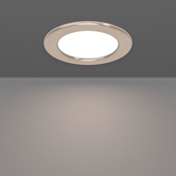 Eglo - LED RGBW dimmbare Badezimmer-Einbauleuchte LED/5W/230V 2700-6500K Ø 12 cm IP44 mattchrom