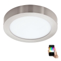 Eglo - LED RGBW dimmbare Deckenleuchte FUEVA-C LED/15,6W/230V Bluetooth Ø 22,5 cm