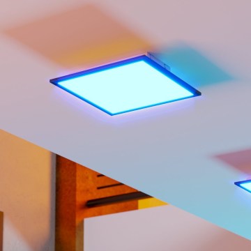 Eglo - LED RGBW dimmbare Deckenleuchte LED/14W/230V 2700-6500K 30x30 cm schwarz