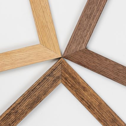 Eglo - LED RGBW dimmbares Aufputz-Panel SALOBRENA-C WOOD LED/16W/230V 2700-6500K 34x34 cm braun + Fernbedienung