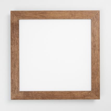 Eglo - LED RGBW dimmbares Aufbaulichtpanel SALOBRENA-C WOOD LED/21W/230V 2700-6500K 49,5x49,5 cm dunkelbraun + Fernbedienung