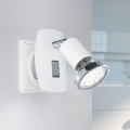 Eglo - LED-Steckdosenleuchte 1x GU10/2,8W/230V weiß