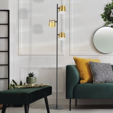 Eglo - LED-Stehleuchte 3xGU10/4,6W/230V 3000K golden