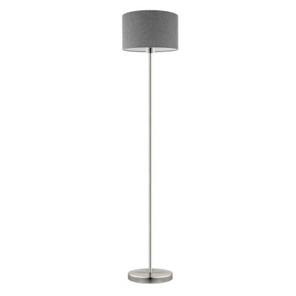 Eglo - LED-Stehleuchte TUNJA 1xE27/60W/230V matt Chrom/grau