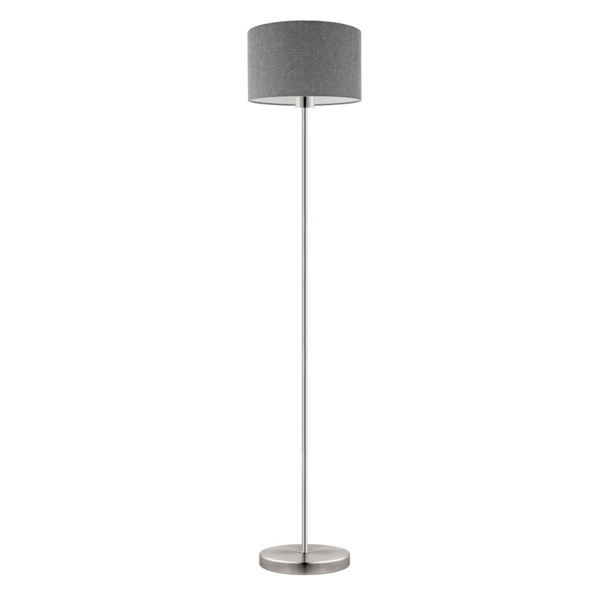 Eglo - LED-Stehleuchte TUNJA 1xE27/60W/230V matt Chrom/grau