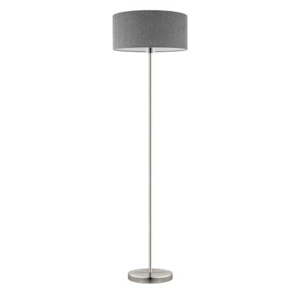 Eglo - LED-Stehleuchte TUNJA 1xE27/60W/230V matt Chrom/grau
