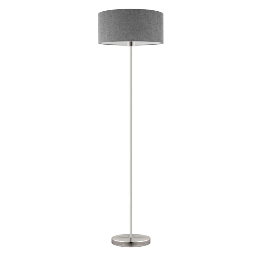 Eglo - LED-Stehleuchte TUNJA 1xE27/60W/230V matt Chrom/grau