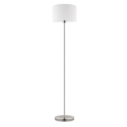 Eglo - LED-Stehleuchte TUNJA 1xE27/60W/230V matt Chrom/weiß