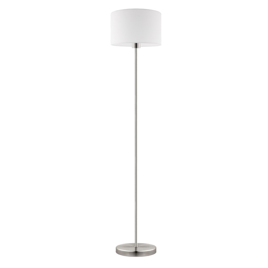 Eglo - LED-Stehleuchte TUNJA 1xE27/60W/230V matt Chrom/weiß