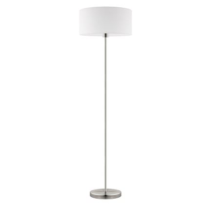 Eglo - LED-Stehleuchte TUNJA 1xE27/60W/230V matt Chrom/weiß