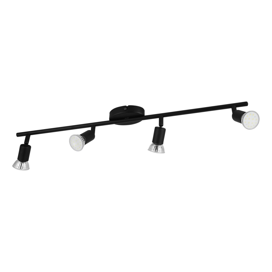 Eglo - LED-Strahler 4xGU10/2,8W/230V 3000K schwarz