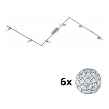 Eglo - LED-Strahler MY CHOICE 6xE14/4W/230V matt Chrom