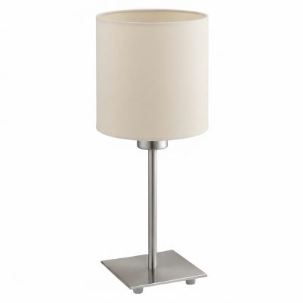Eglo - LED-Tischlampe TUNJA 1xE27/60W/230V cremefarben