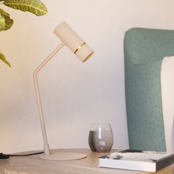 Eglo - LED-Tischleuchte 1xGU10/5W/230V 3000K beige