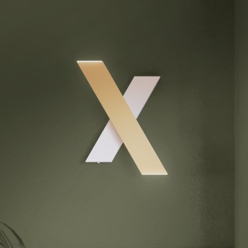 Eglo - LED-Wandleuchte 2xLED/5W/230V 3000K golden/weiß
