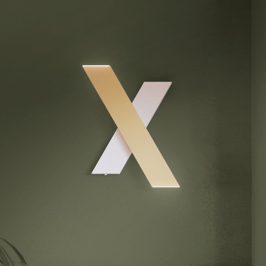 Eglo - LED-Wandleuchte 2xLED/5W/230V 3000K golden/weiß