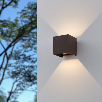 Eglo - LED-Wandleuchte für den Außenbereich 2xLED/2,8W/230V IP54 braun