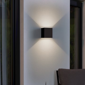 Eglo - LED-Wandleuchte für den Außenbereich 2xLED/2,8W/230V IP54 schwarz