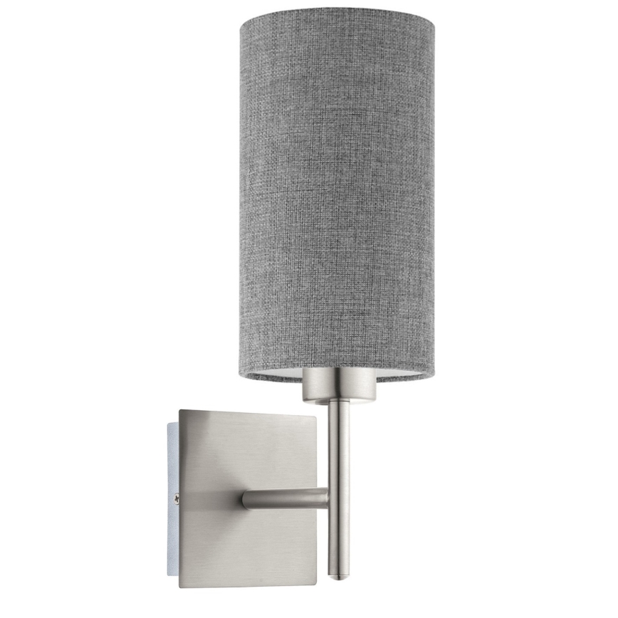 Eglo - LED-Wandleuchte TUNJA 1xE27/60W/230V matt Chrom/grau