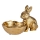 Eglo - Metall-Dekoration 12x20 cm Hase mit Schale / golden
