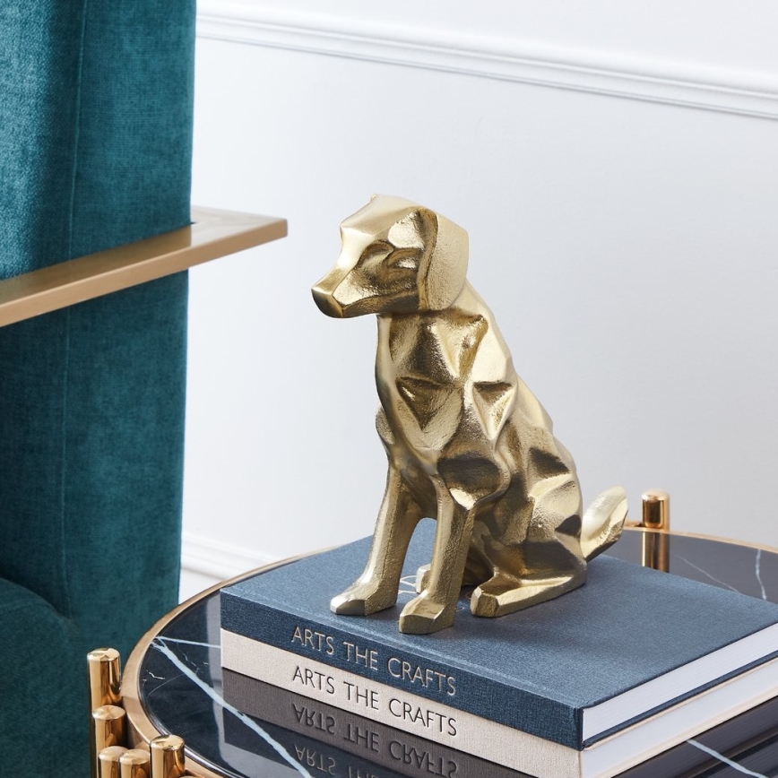 Eglo - Metall-Dekoration 24,5x20 cm Hund/golden