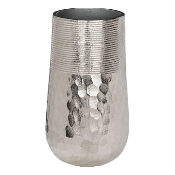 Eglo - Metallvase 28x16 cm silbern