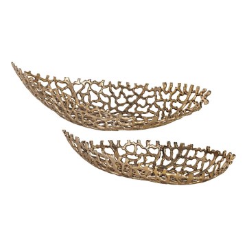 Eglo - SET 2x Dekoratives Tablett 44/61 cm golden