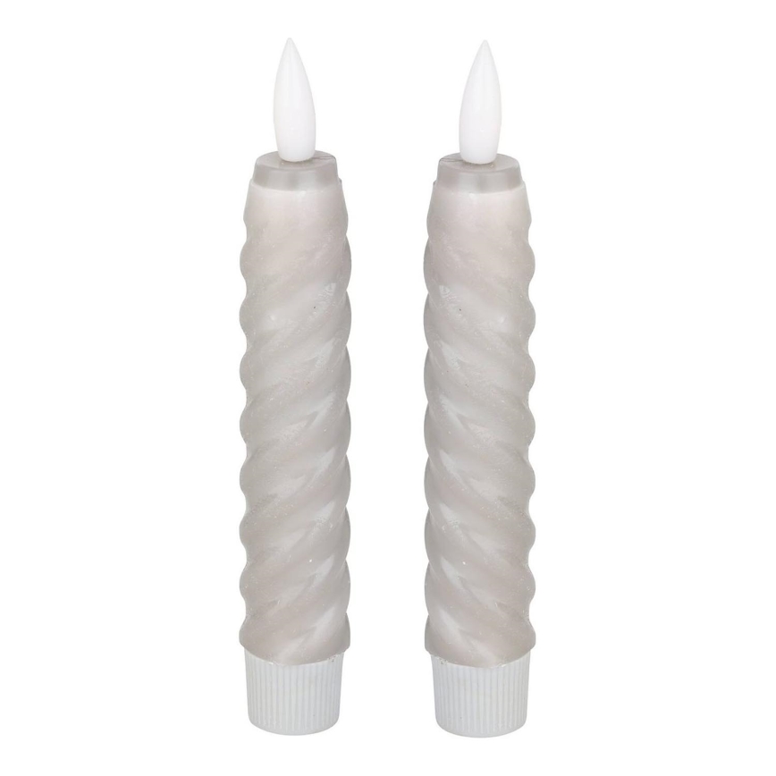 Eglo - SET 2x LED-Kerze LED/1xAAA 15 cm grau