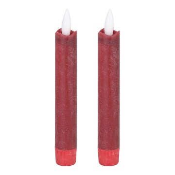 Eglo - SET 2x LED-Kerze LED/1xAAA 15 cm rot