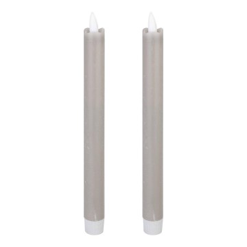 Eglo - SET 2x LED-Kerze LED/1xAAA 24,5 cm grau
